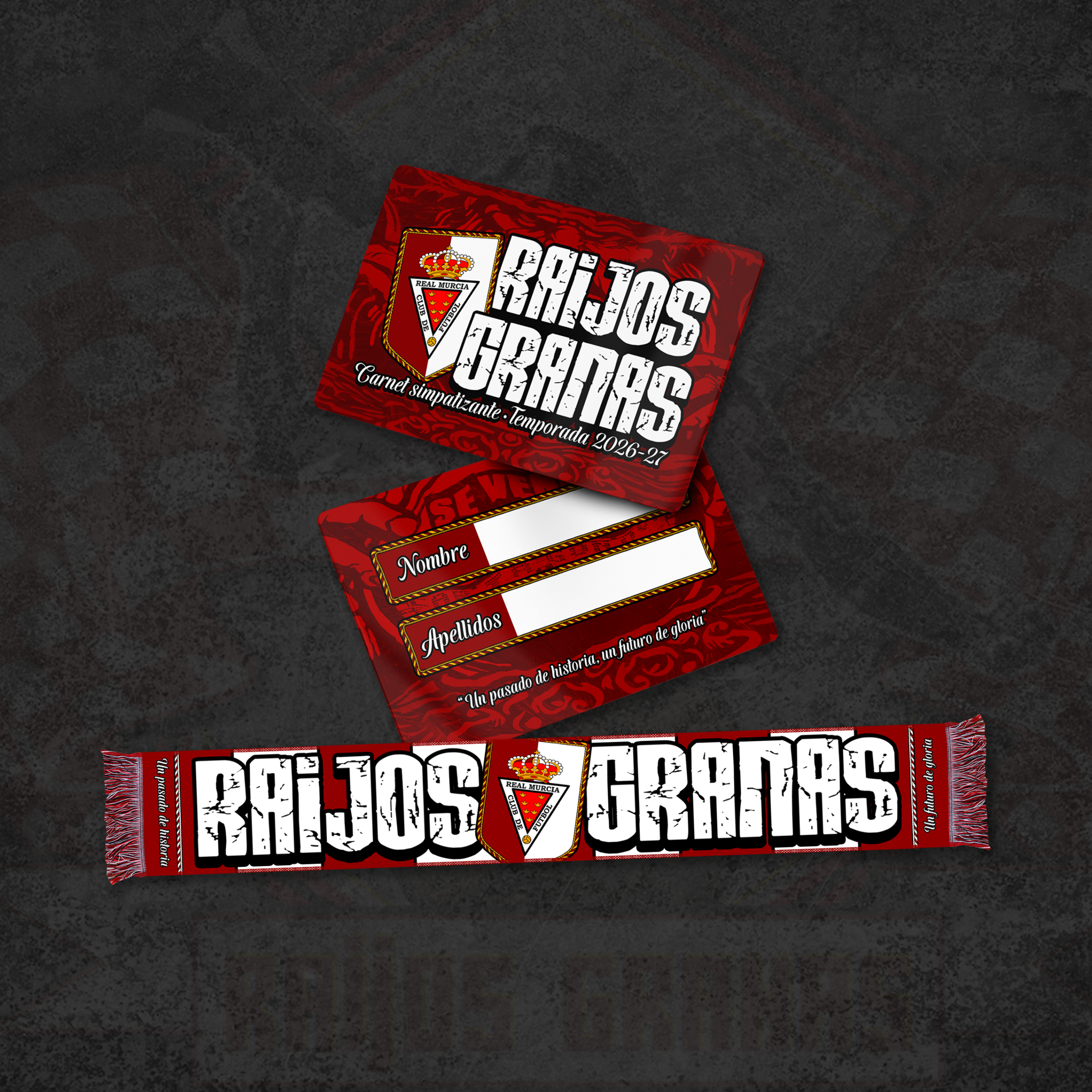 Carnet Simpatizante + Bufanda Raijos Granas 26/27